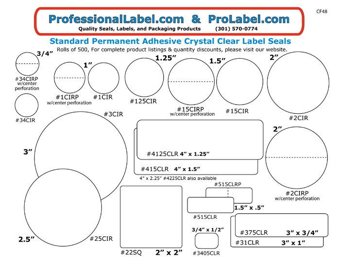 Clear Package Seals